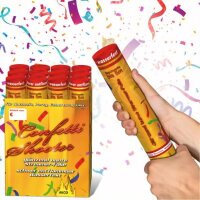 Confetti-Shooter 30 cm, bunt metallic