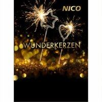 Symbol-Wunderkerzen Herz/Stern