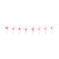 Mini-Wimpelkette aus Papier – Baby Girl