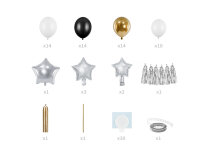 Ballongirlande - Sterne, Mix