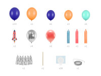 Ballongirlande - Rakete Mix