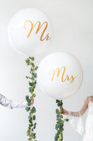 Ballon 1m, Mr, weiß