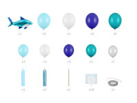 Ballongirlande - Hai