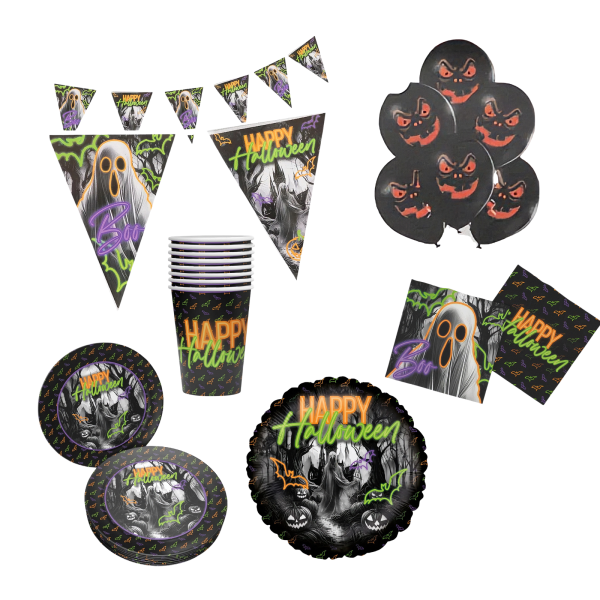 Halloween Neon Partyset