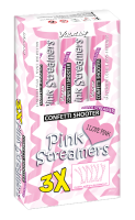 Confetti shooter - Pink streamers